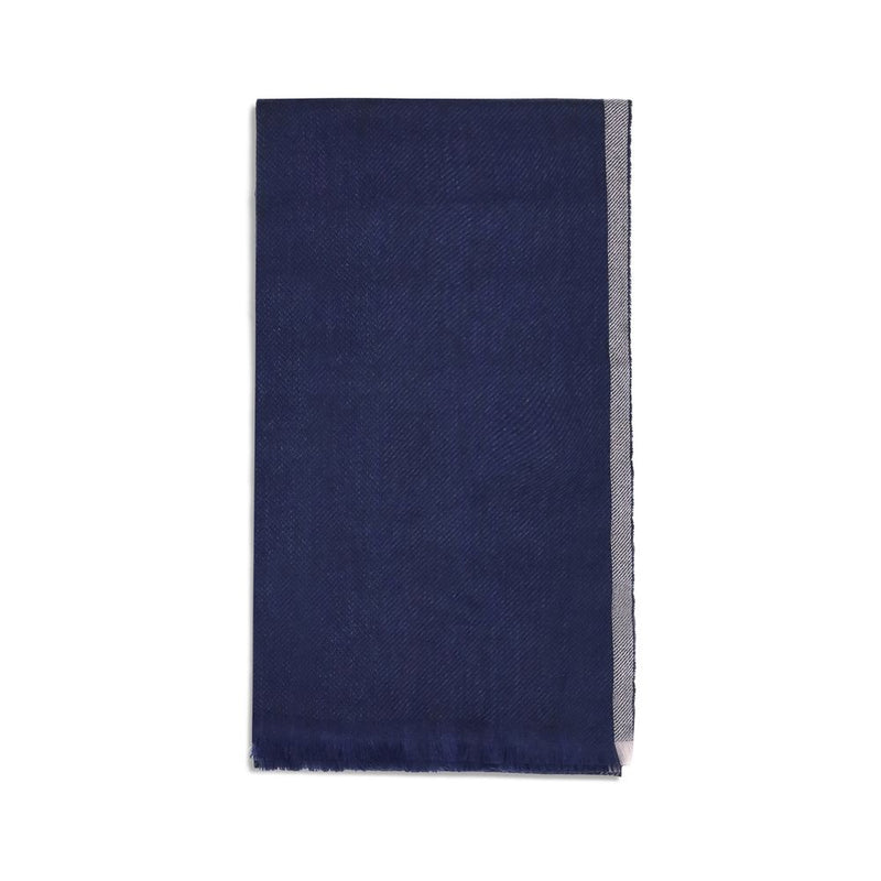 Écharpe en cachemire bleu Brunello Cucinelli
