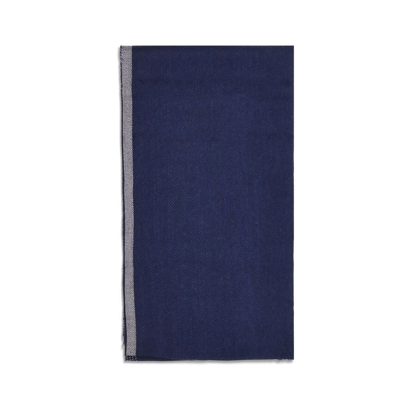Écharpe en cachemire bleu Brunello Cucinelli