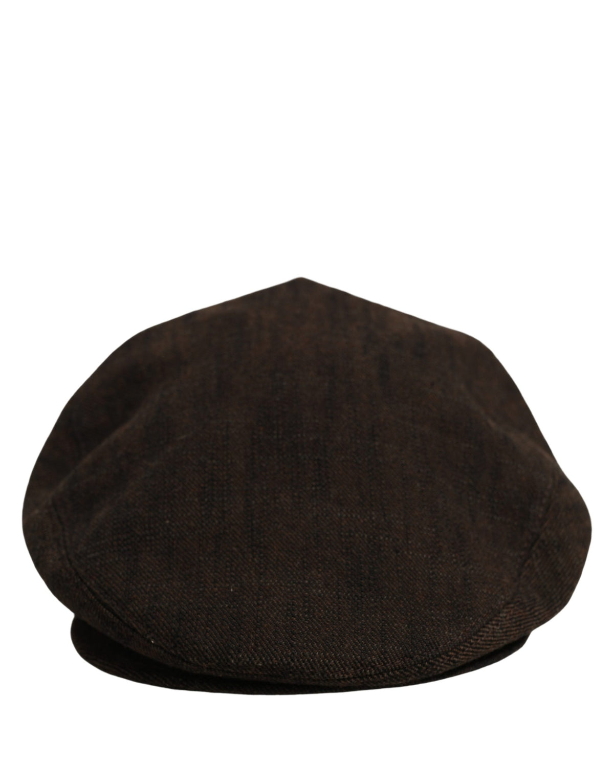 Casquette Plate Newsboy Dolce & Gabbana Homme en Coton Marron