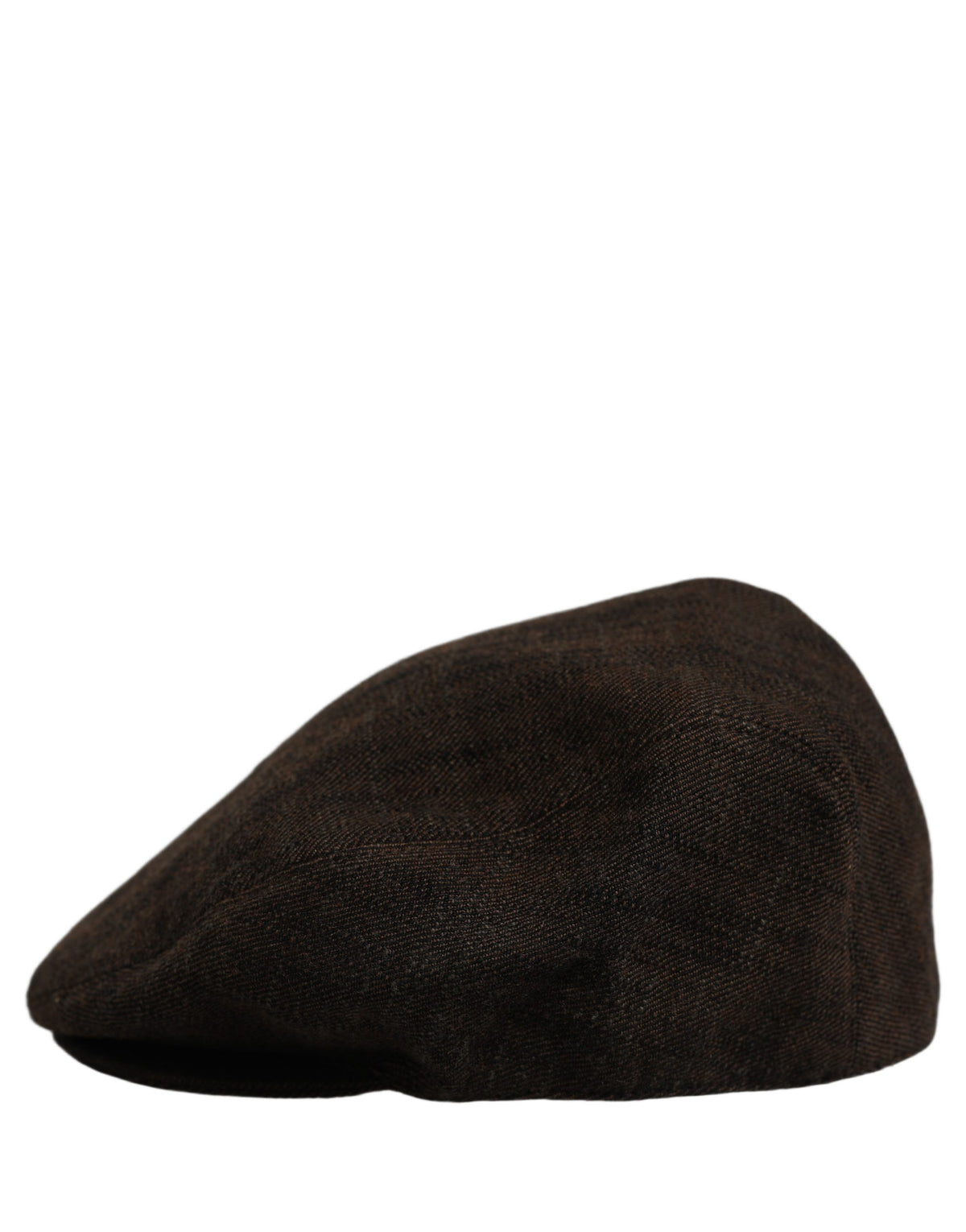 Casquette Plate Newsboy Dolce & Gabbana Homme en Coton Marron