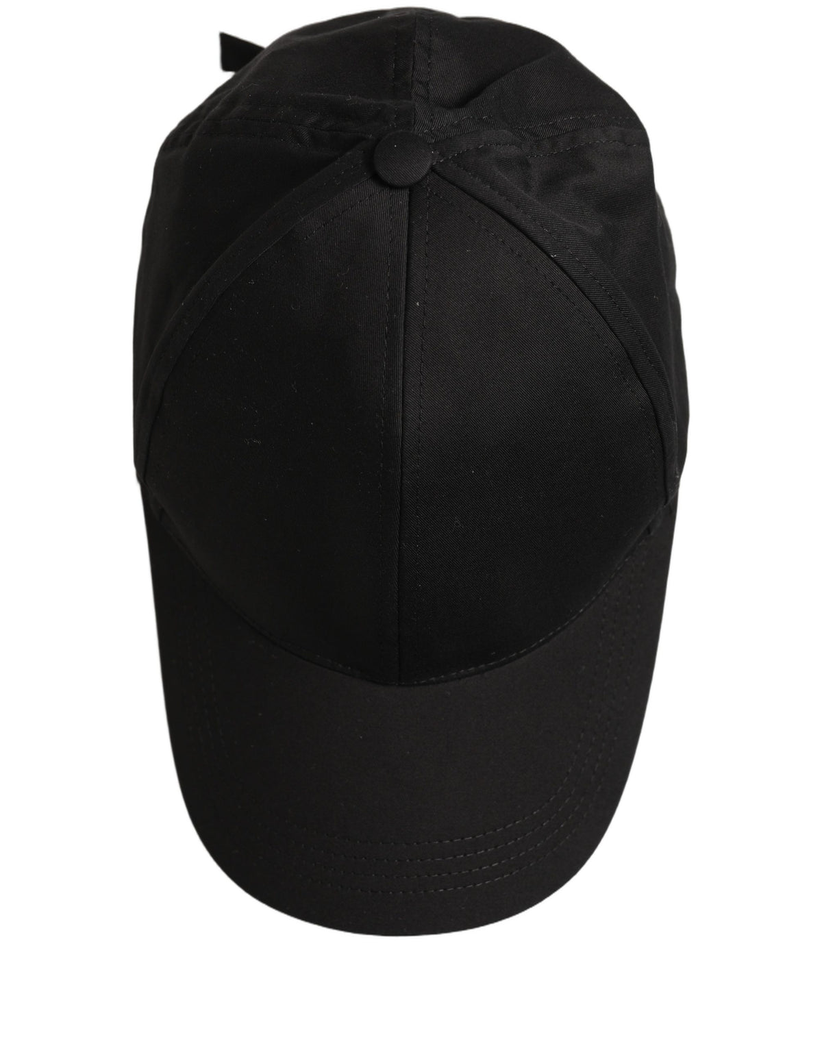 Casquette de baseball noire Dolce & Gabbana en coton pour homme - 6 pans