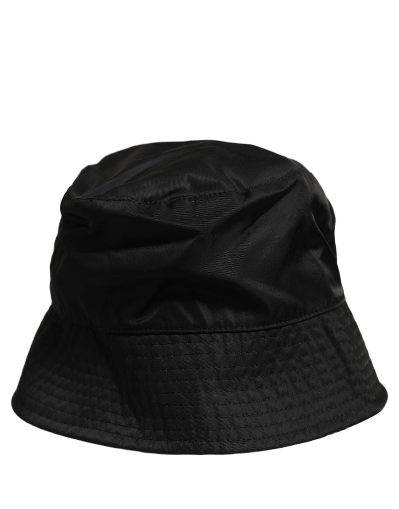 Dolce & Gabbana Casquette Bob Large Bord Noir Nylon Homme