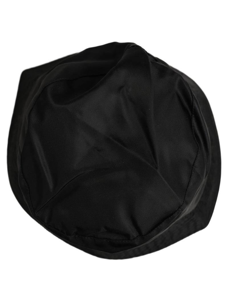 Dolce & Gabbana Casquette Bob Large Bord Noir Nylon Homme