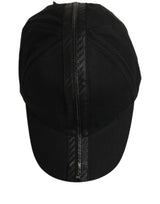 Casquette de baseball noire Dolce & Gabbana en coton pour homme - 6 pans