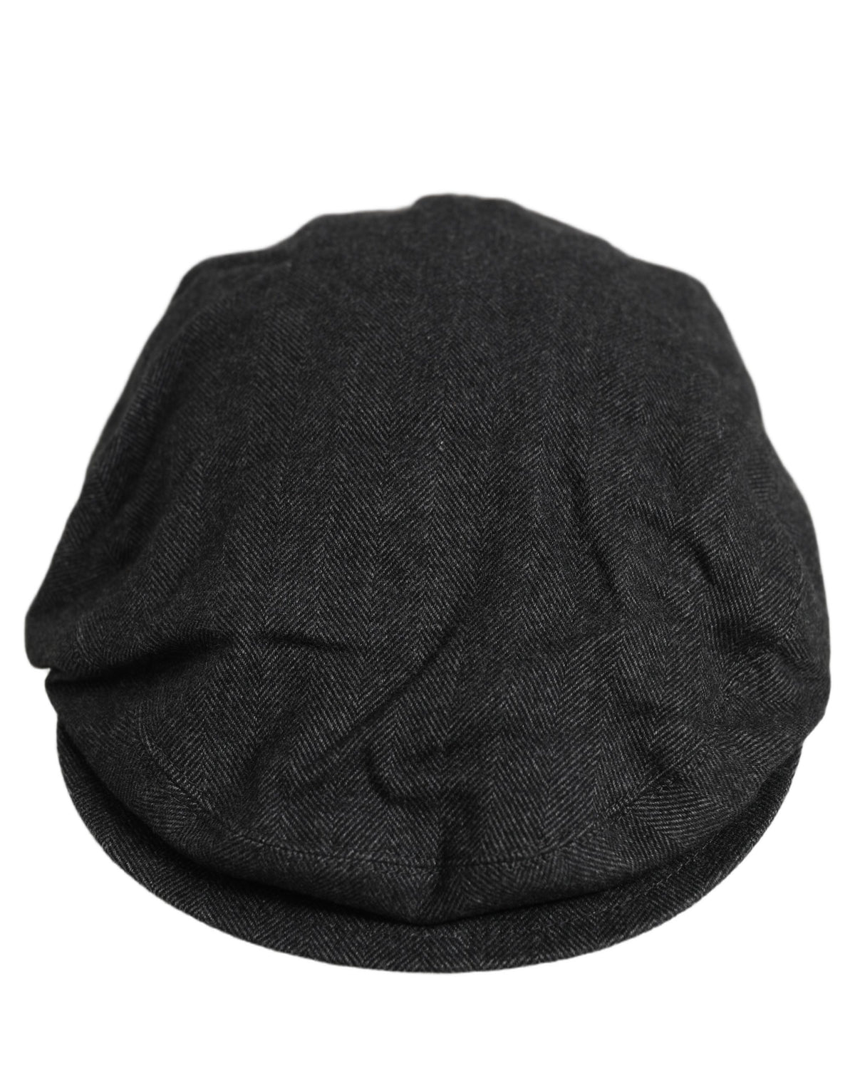 Dolce & Gabbana Casquette Plate Gavroche en Coton Noir pour Homme