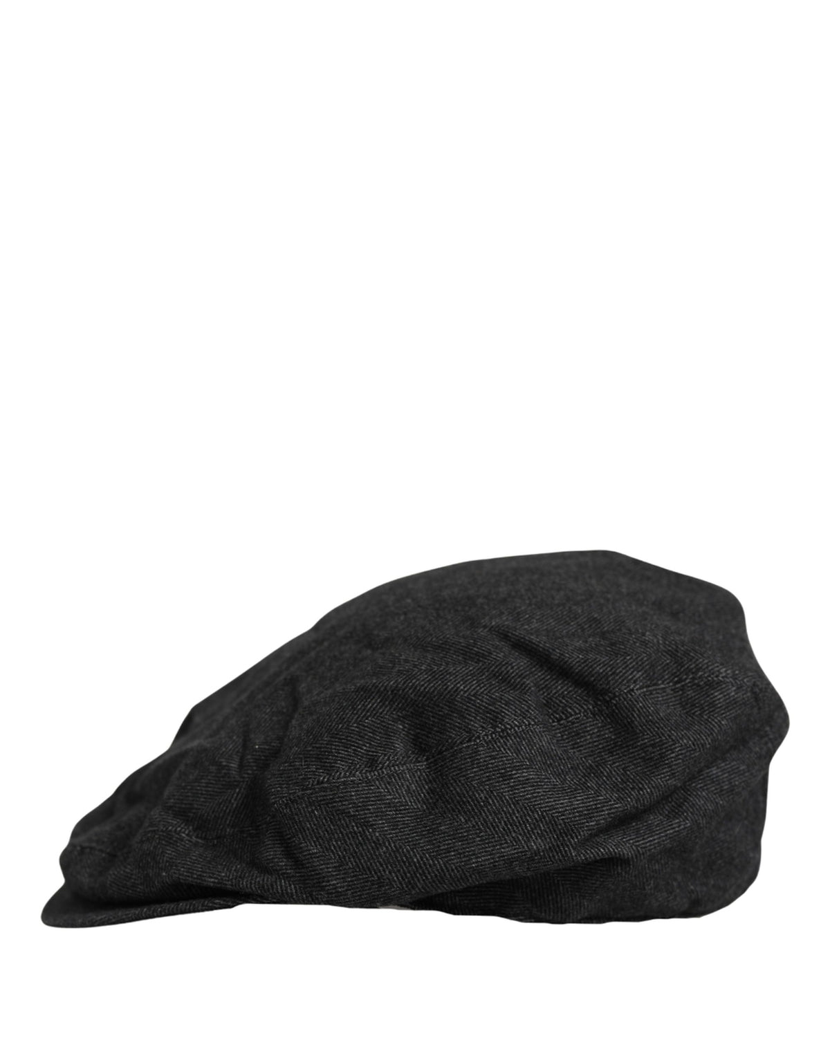 Dolce & Gabbana Casquette Plate Gavroche en Coton Noir pour Homme