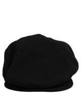 Casquette Plate Gavroche Dolce & Gabbana pour Homme en Laine Mélangée Noire