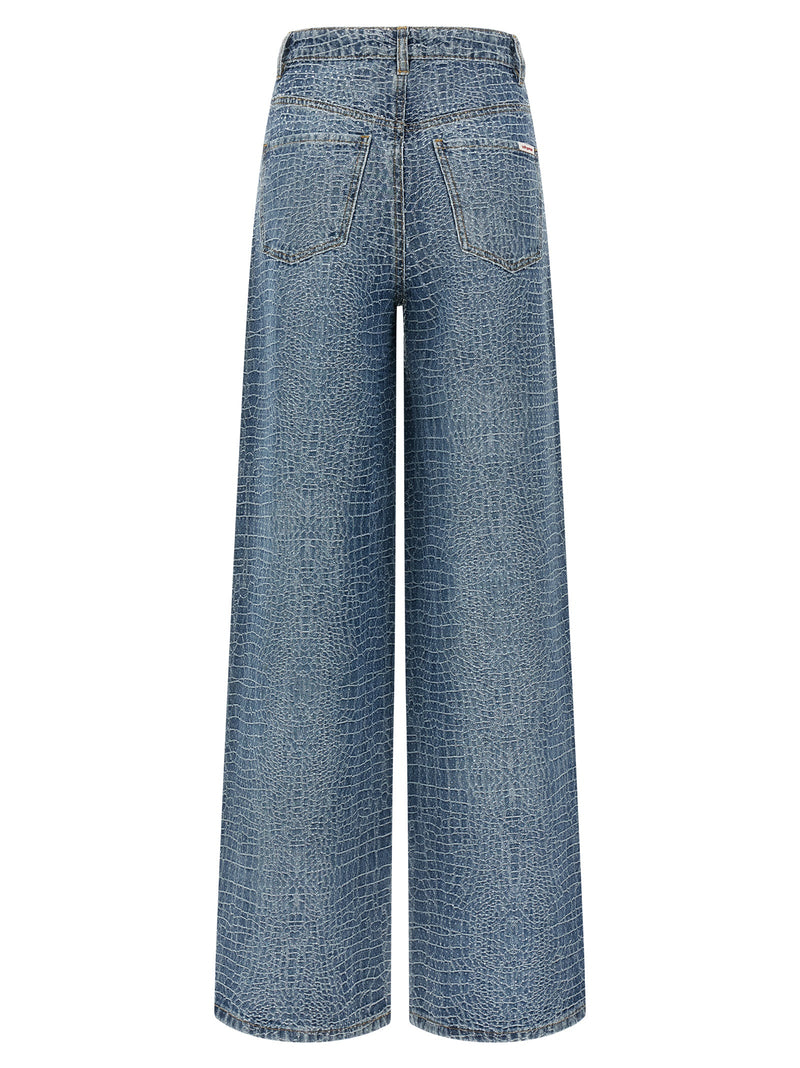 Self-Portrait Blue Cotton Jeans Denim