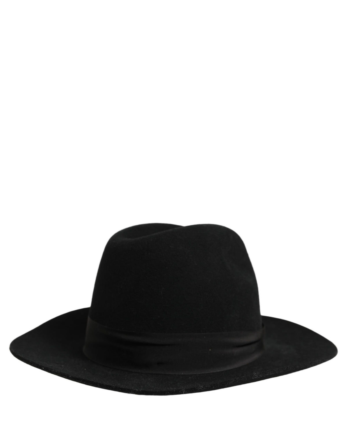 Dolce & Gabbana Homme Noir Classique Large Bord Fedora Chapeau