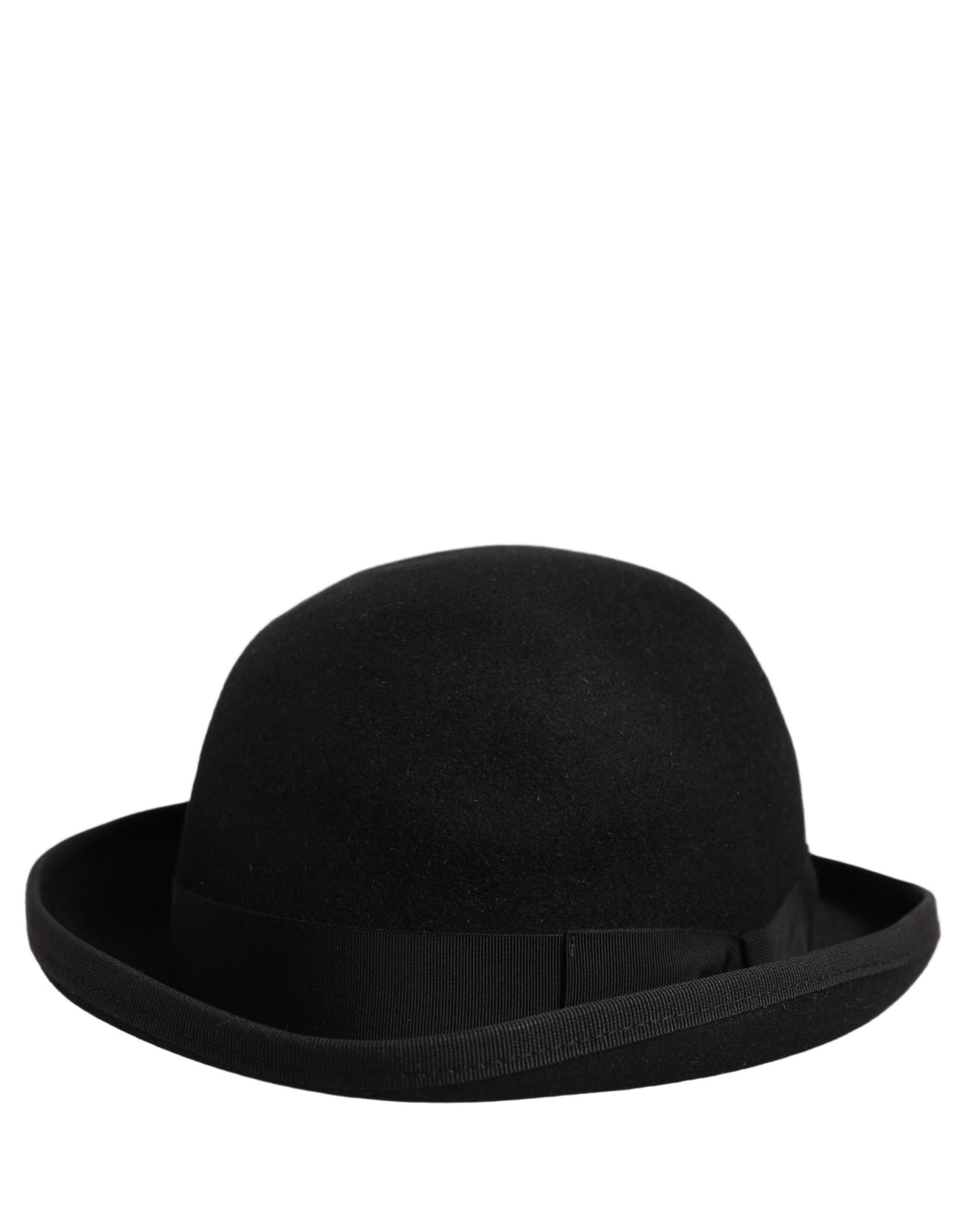 Chapeau Melon Dolce & Gabbana Homme en Feutre et Fourrure de Lapin Noire