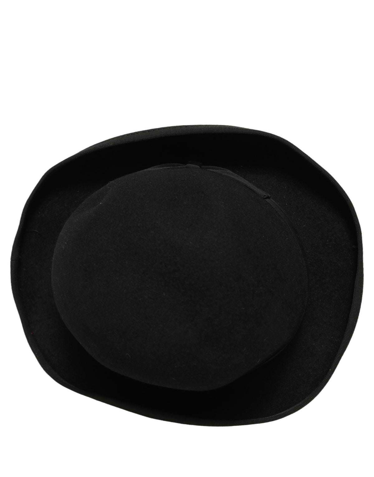 Chapeau Melon Dolce & Gabbana Homme en Feutre et Fourrure de Lapin Noire