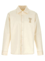 Chemisier en coton beige Ami Paris