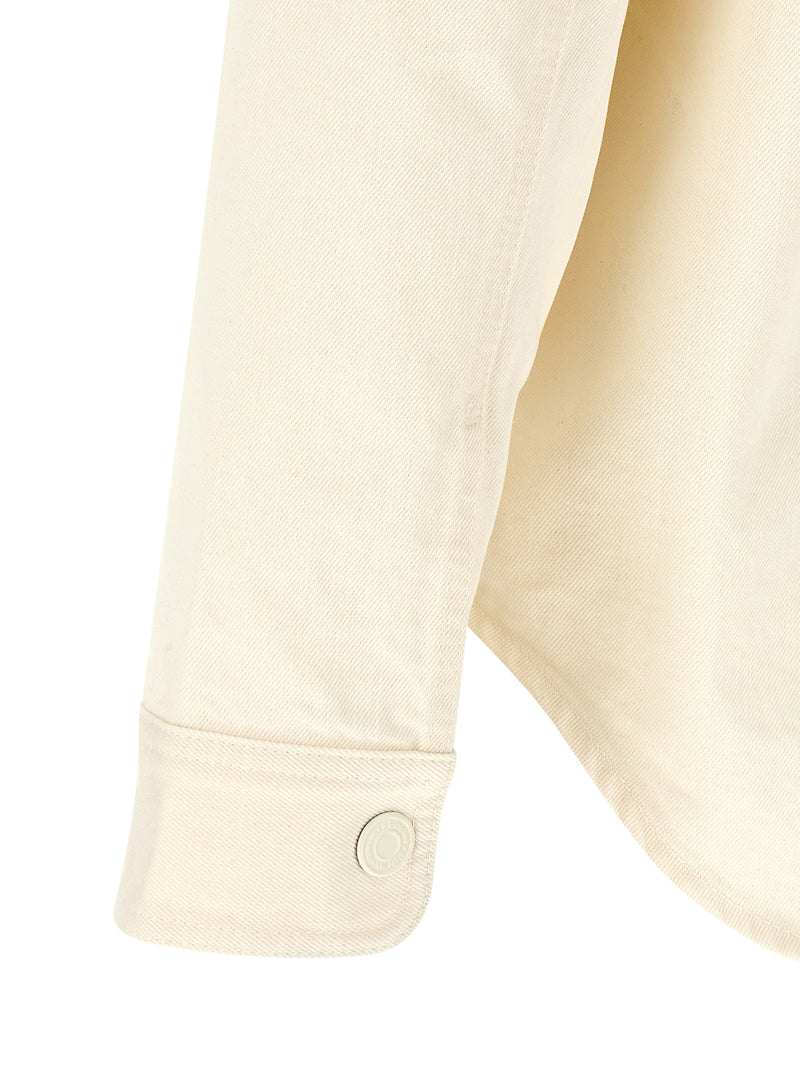 Chemisier en coton beige Ami Paris