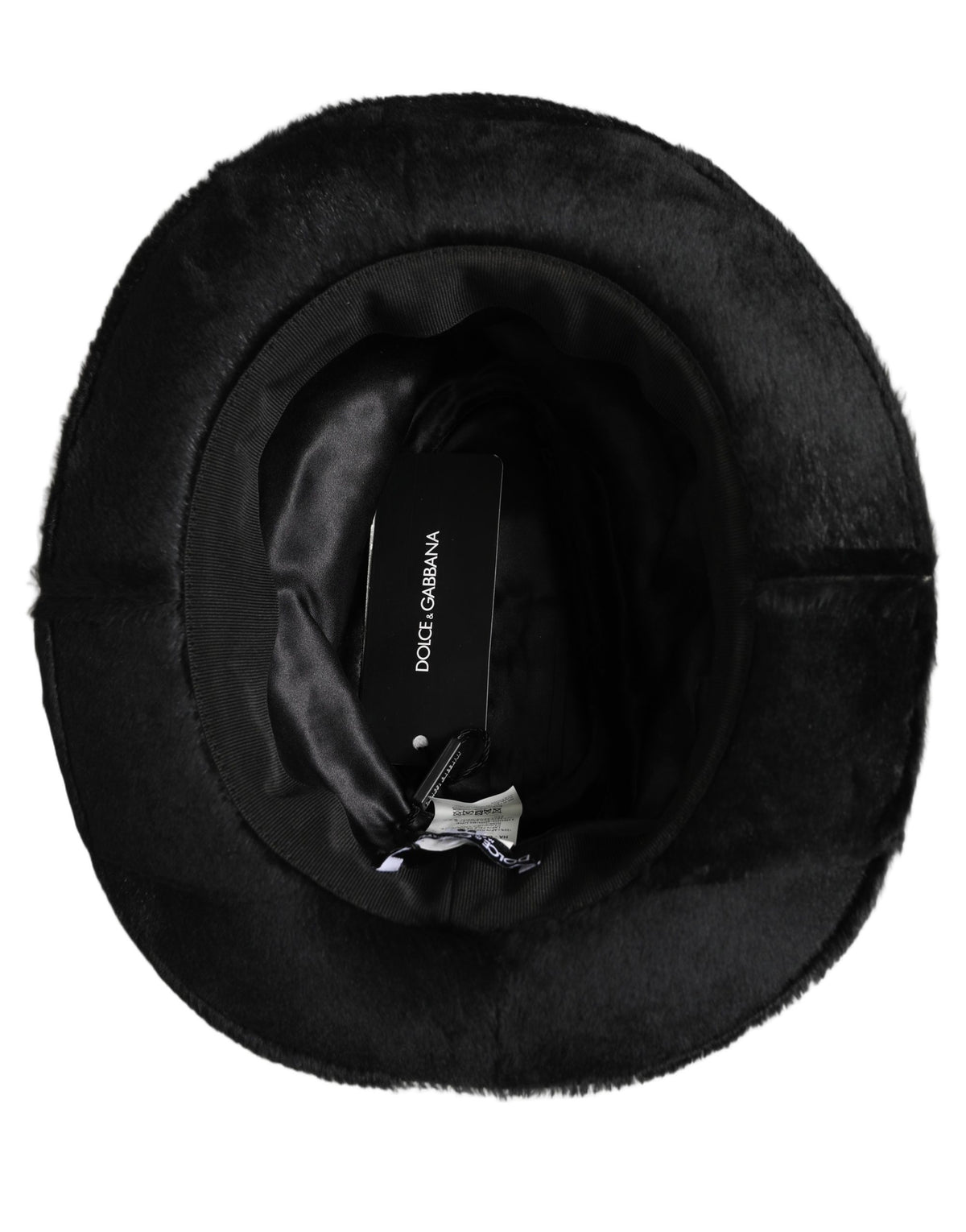 Dolce & Gabbana Homme Noir Classique Large Bord Fedora Chapeau