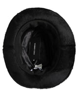 Dolce & Gabbana Homme Noir Classique Large Bord Fedora Chapeau