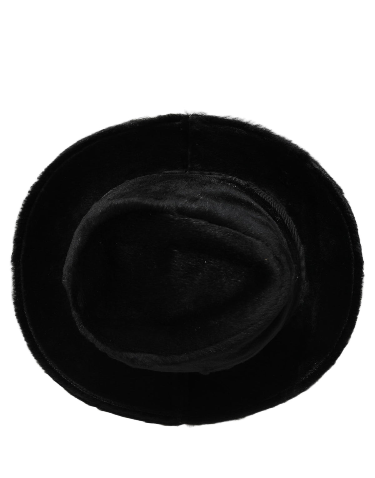 Dolce & Gabbana Homme Noir Classique Large Bord Fedora Chapeau