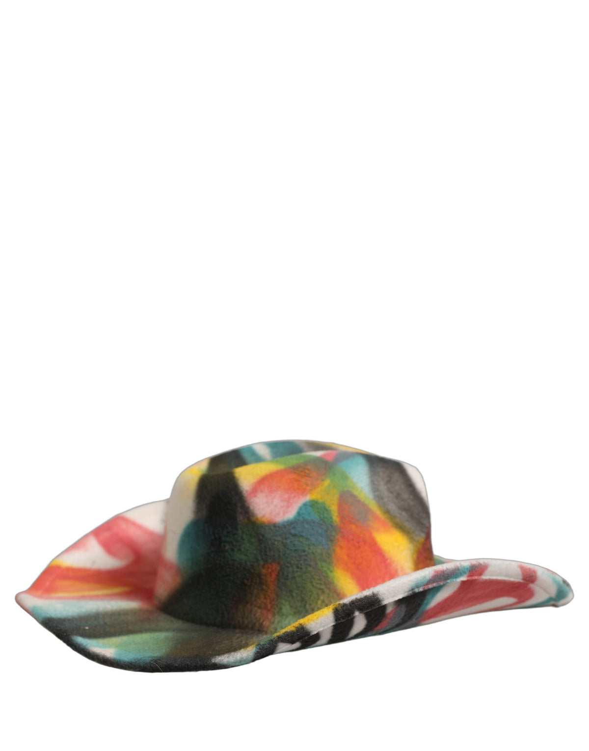 Chapeau Fedora large bord Dolce & Gabbana Homme blanc graffiti