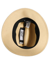 Chapeau fedora Panama Dolce & Gabbana pour homme en paille beige