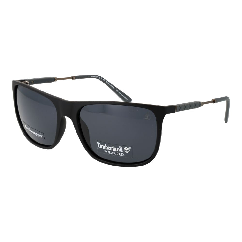Lunettes de soleil Timberland en plastique noir