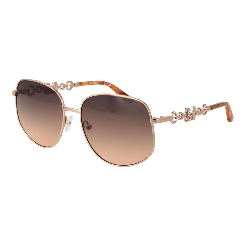 Lunettes de soleil Marciano by Guess en métal doré rose
