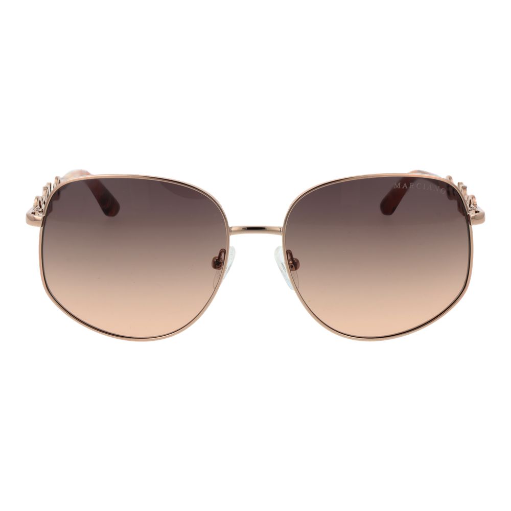 Lunettes de soleil Marciano by Guess en métal doré rose