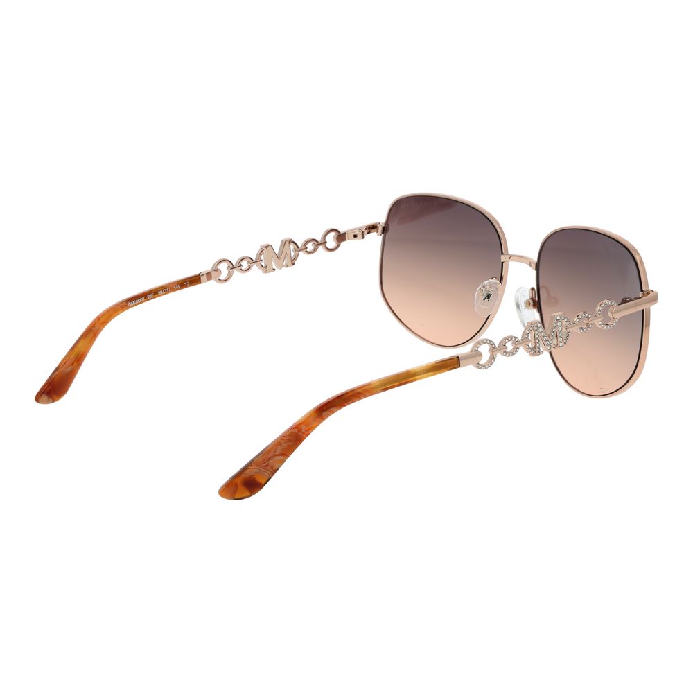 Lunettes de soleil Marciano by Guess en métal doré rose