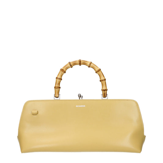 Sac bandoulière Jil Sander en cuir jaune