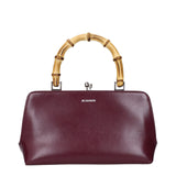 Jil Sander Red Leather Handbag