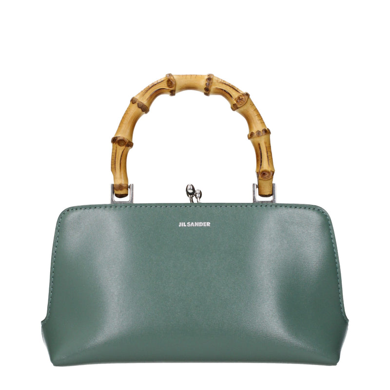 Sac à main Jil Sander en cuir vert
