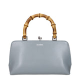 Sac à main en cuir gris Jil Sander