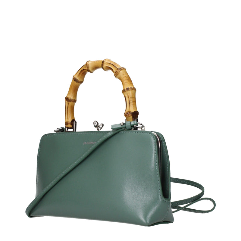 Sac à main Jil Sander en cuir vert
