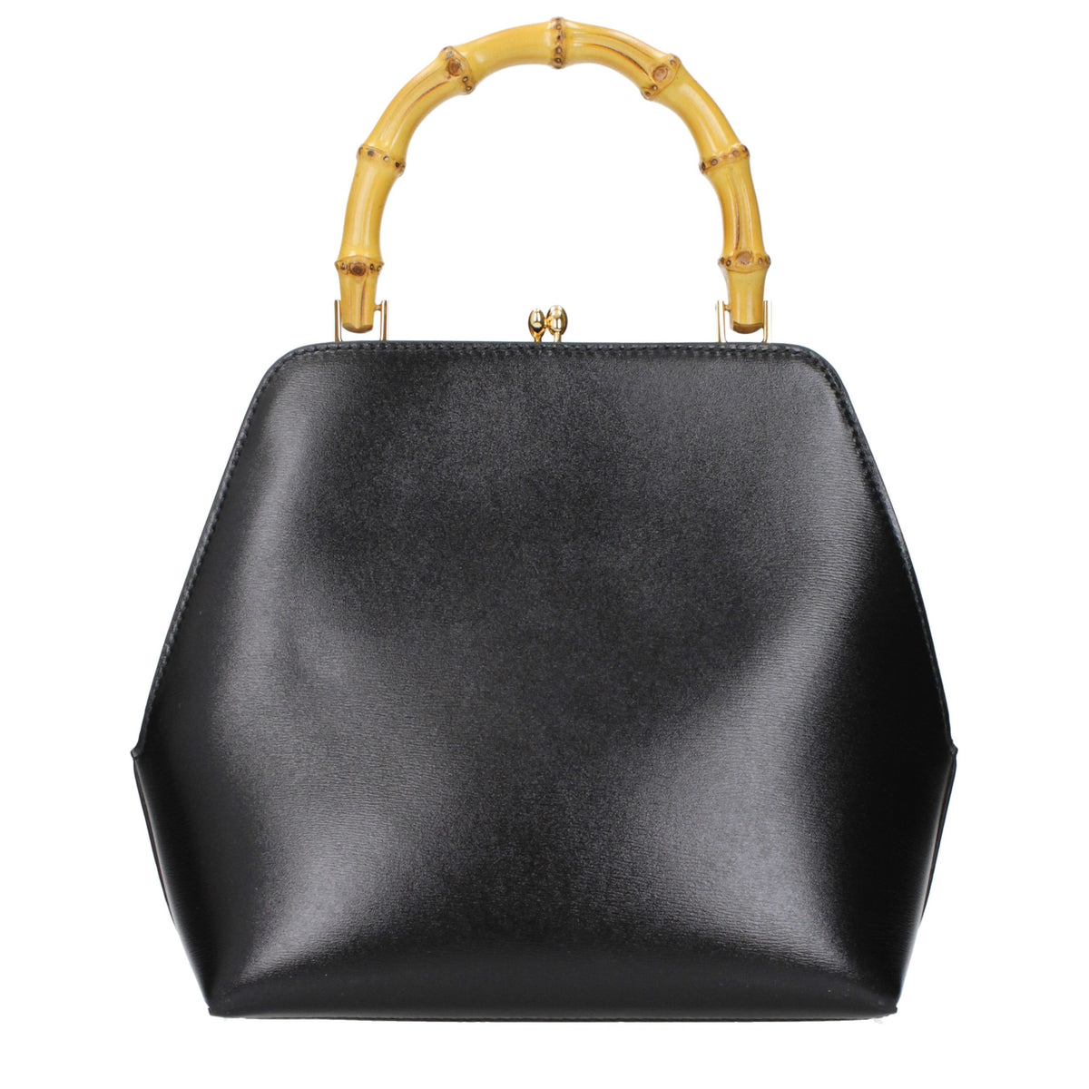 Sac à main en cuir noir Jil Sander