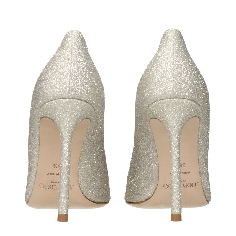 Escarpins Jimmy Choo dorés en plastique à talon haut