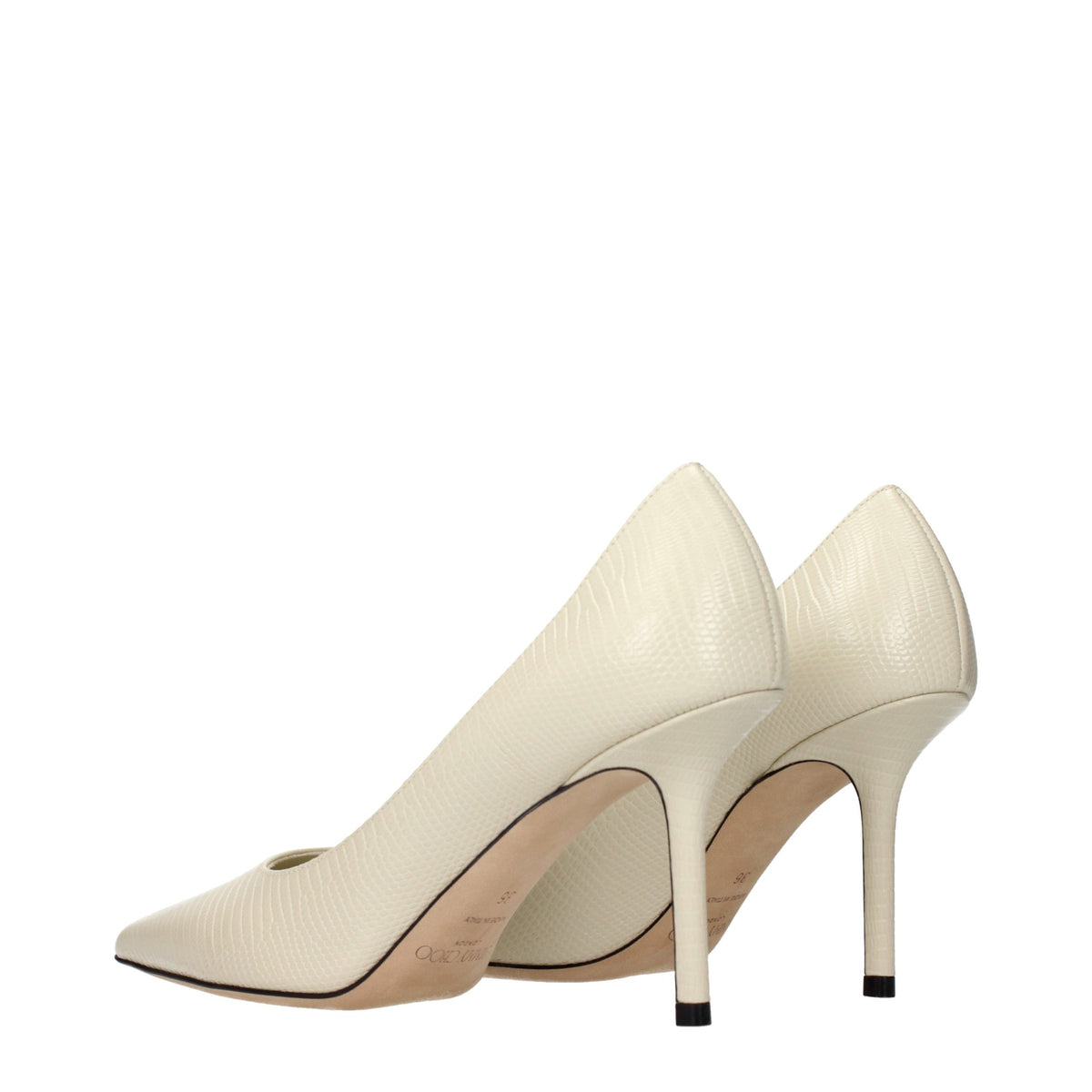 Escarpins Jimmy Choo en cuir beige à talons hauts