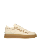 Baskets basses en cuir beige Jimmy Choo