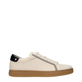 Baskets en cuir beige Jimmy Choo