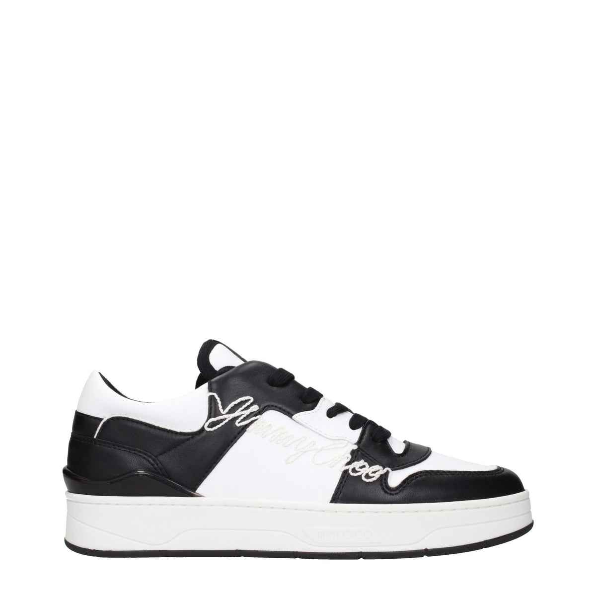 Baskets Jimmy Choo en cuir noir