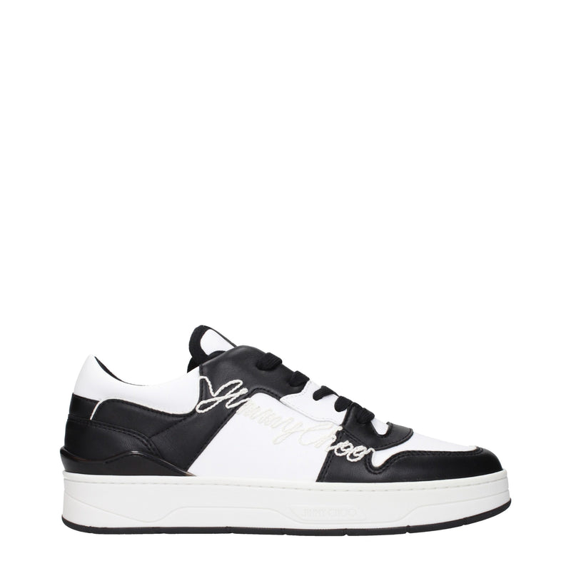 Jimmy Choo Black Leather Sneakers