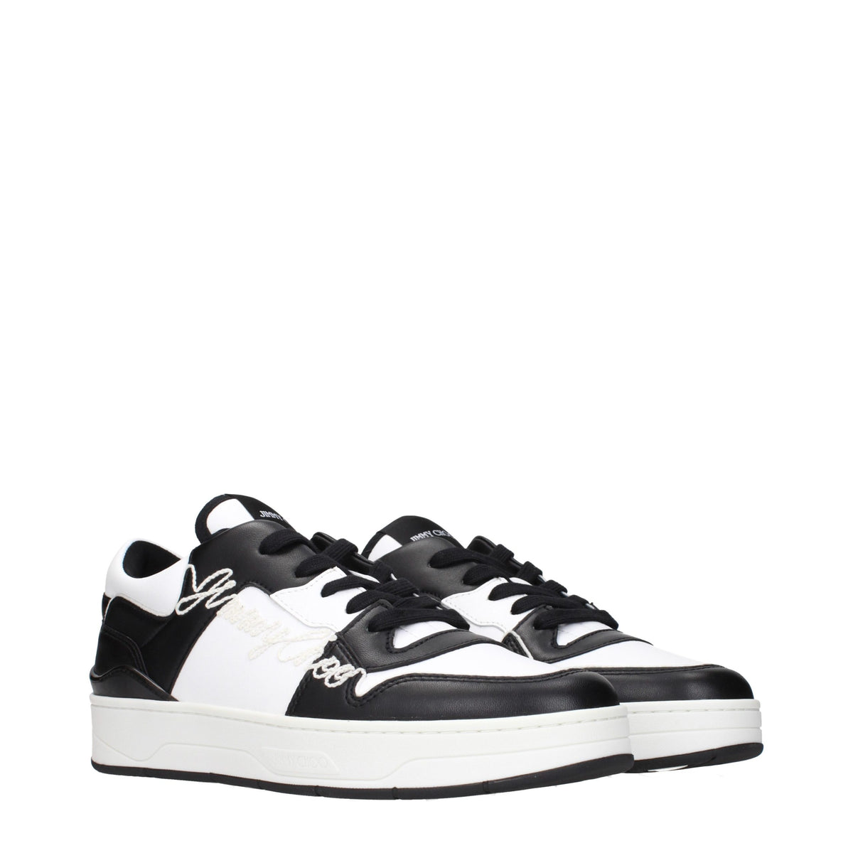 Baskets Jimmy Choo en cuir noir