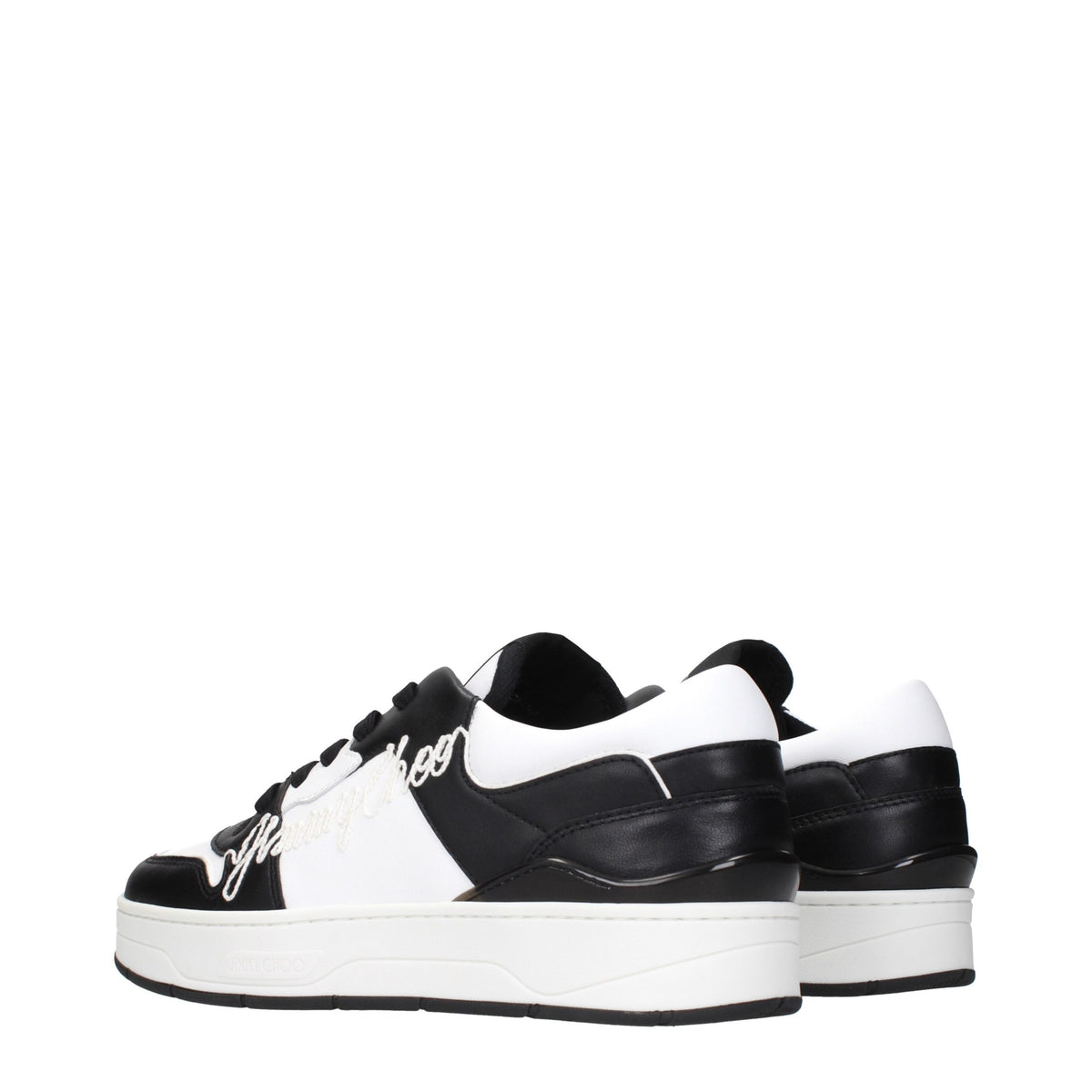 Baskets Jimmy Choo en cuir noir
