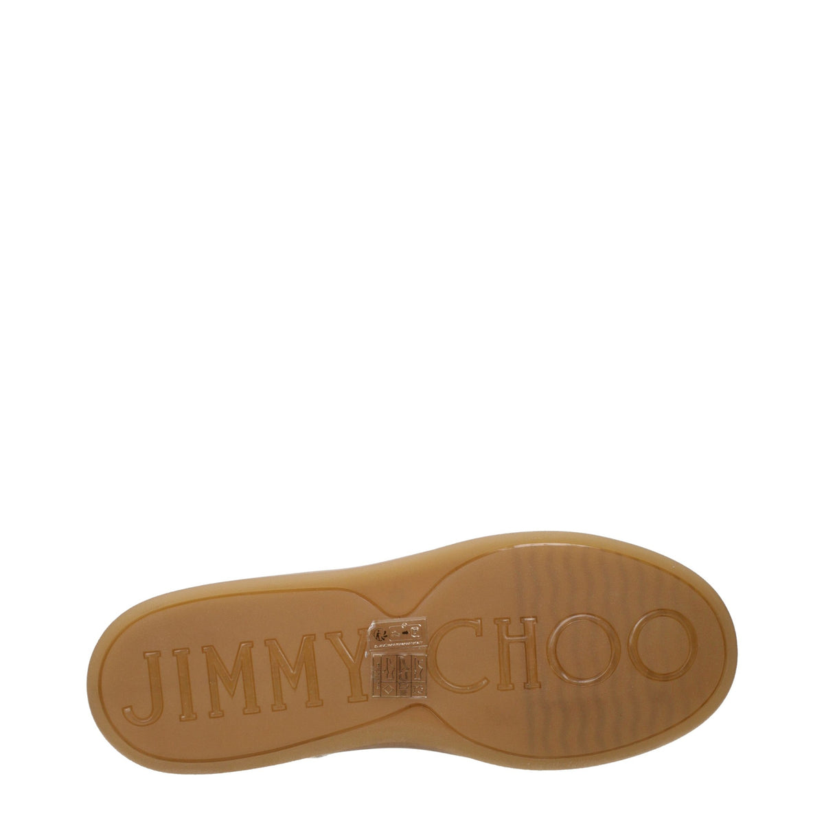 Baskets en cuir beige Jimmy Choo