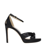 Sandales plateforme en cuir noir Jimmy Choo