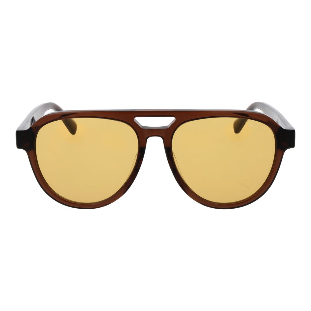 Lunettes de soleil Gant en acétate marron