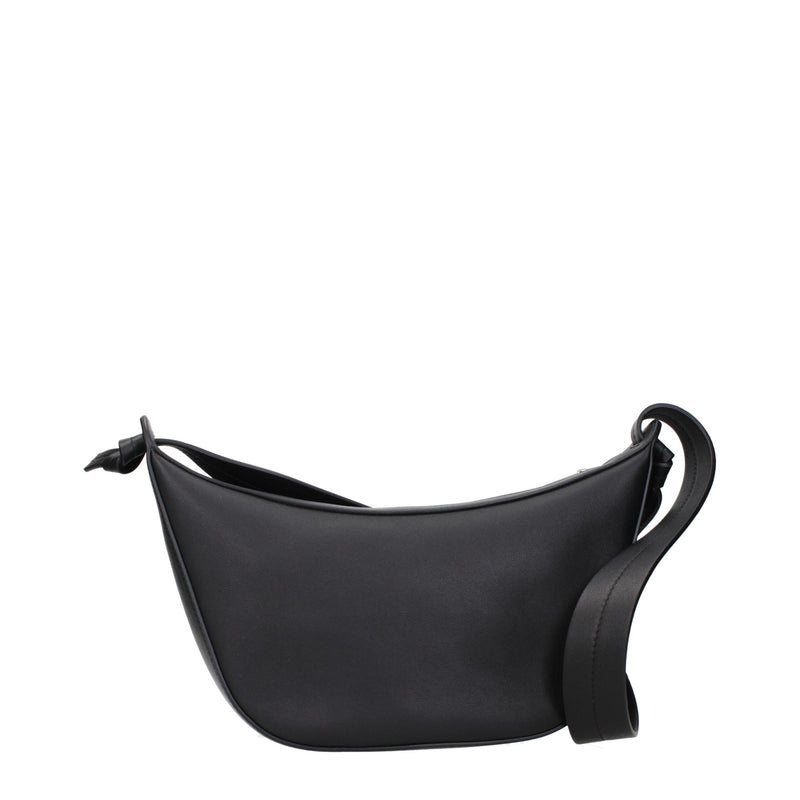 Sac bandoulière Jil Sander en cuir noir