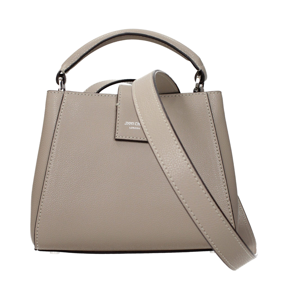 Sac à main Jimmy Choo en cuir gris