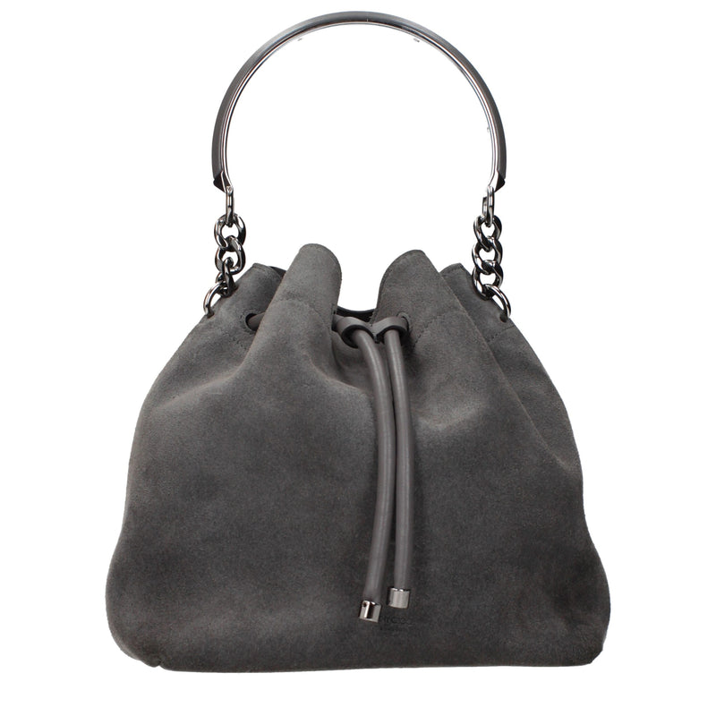 Sac à main Jimmy Choo en cuir gris
