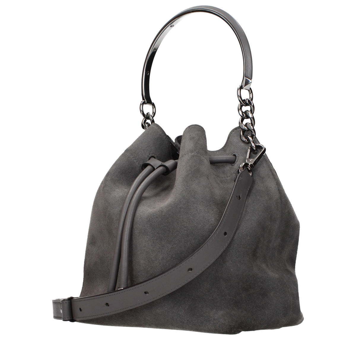 Sac à main Jimmy Choo en cuir gris
