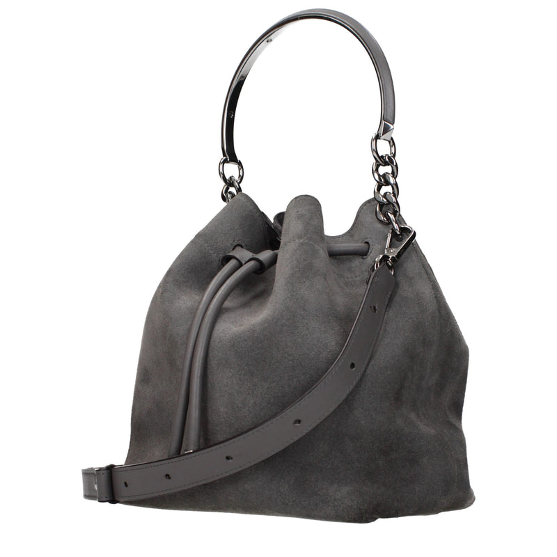 Sac à main Jimmy Choo en cuir gris