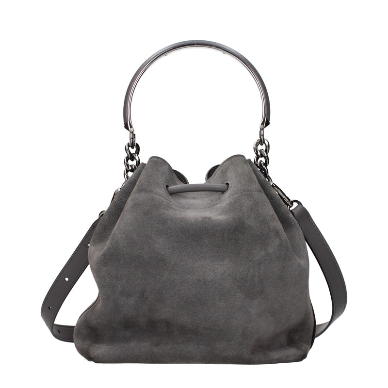 Sac à main Jimmy Choo en cuir gris