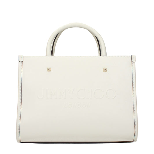 Sac à main en cuir blanc Jimmy Choo